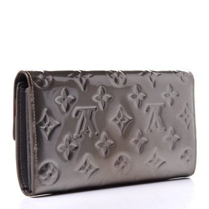 Louis Vuitton Vernis Sarah Wallet Gris Art Deco 3 of 11