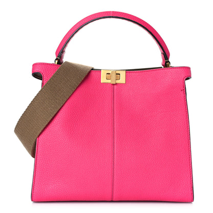 Fendi Cuoio Romano Selleria Medium Peekaboo X-Lite Fuxia 1 of 8