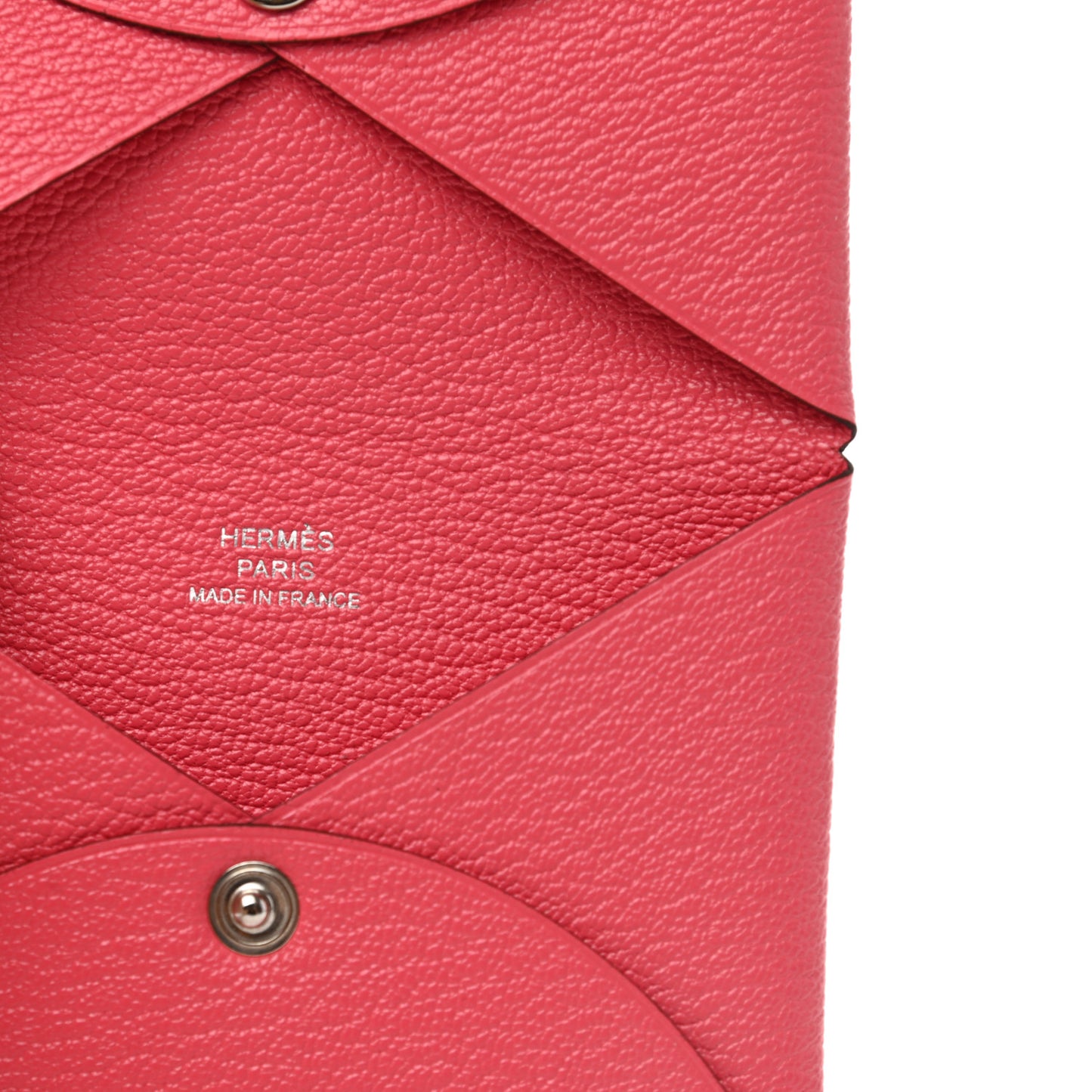 Chevre Mysore Calvi Card Case Rose Lipstick