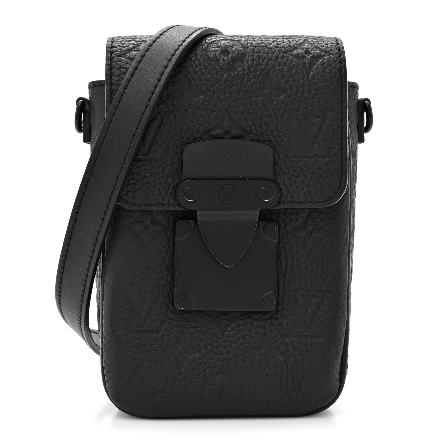 Taurillon Monogram S Lock Wearable Wallet Black