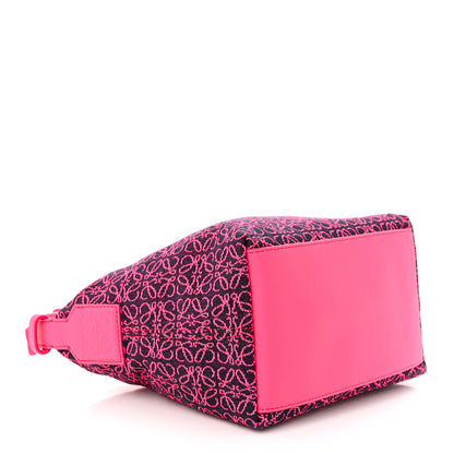 Loewe Jacquard Anagram Calfskin Small Cubi Bag Pink 4 of 10
