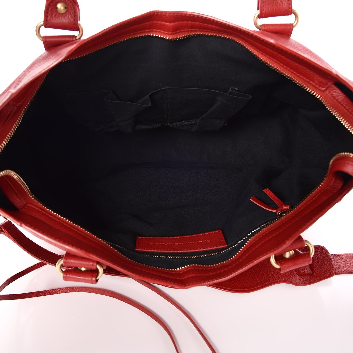 Sugar Goatskin Classic Gold Hardware City Rouge Rouge Coquelicot