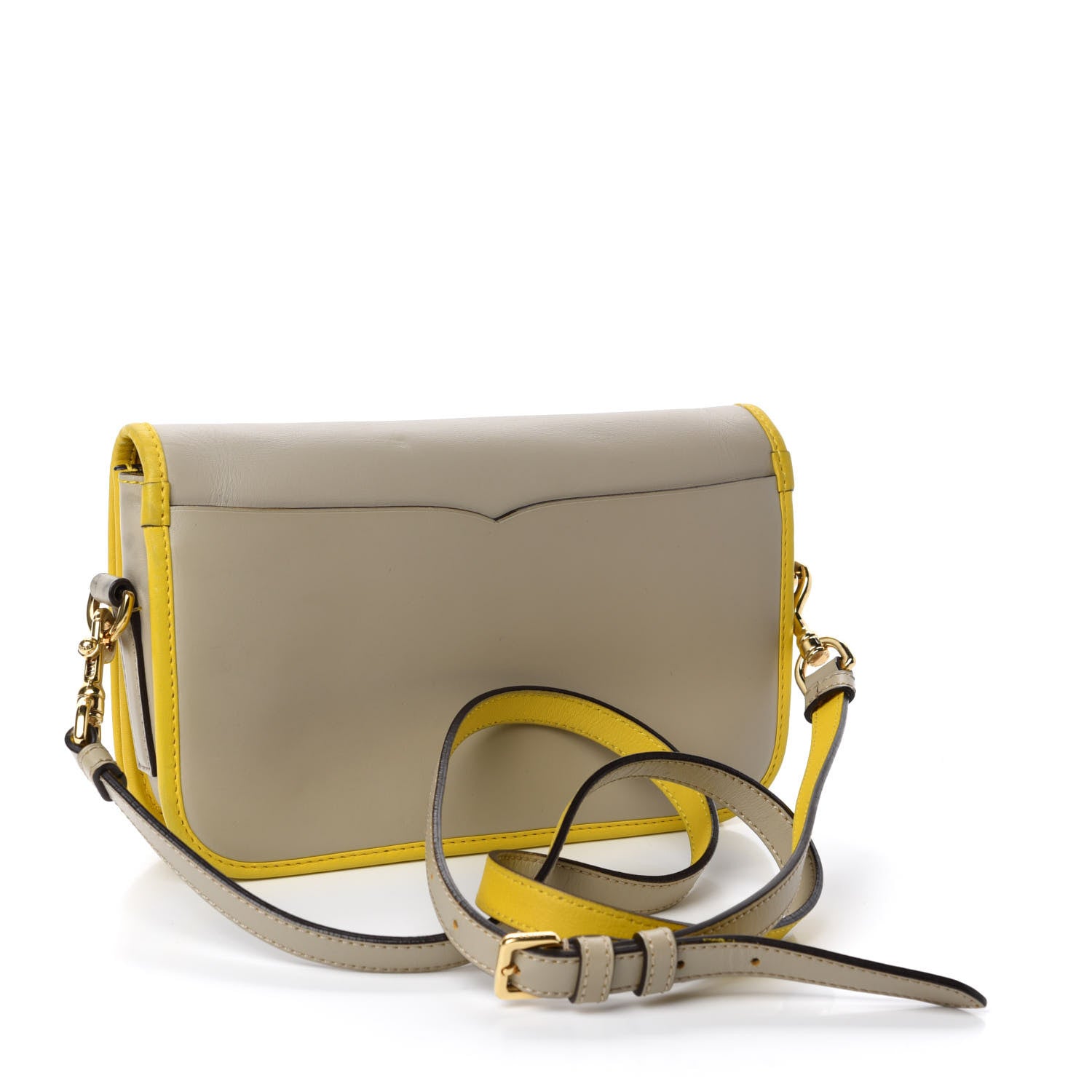 Loewe Smooth Calfskin Ines Clutch Mink Yellow 3 of 11