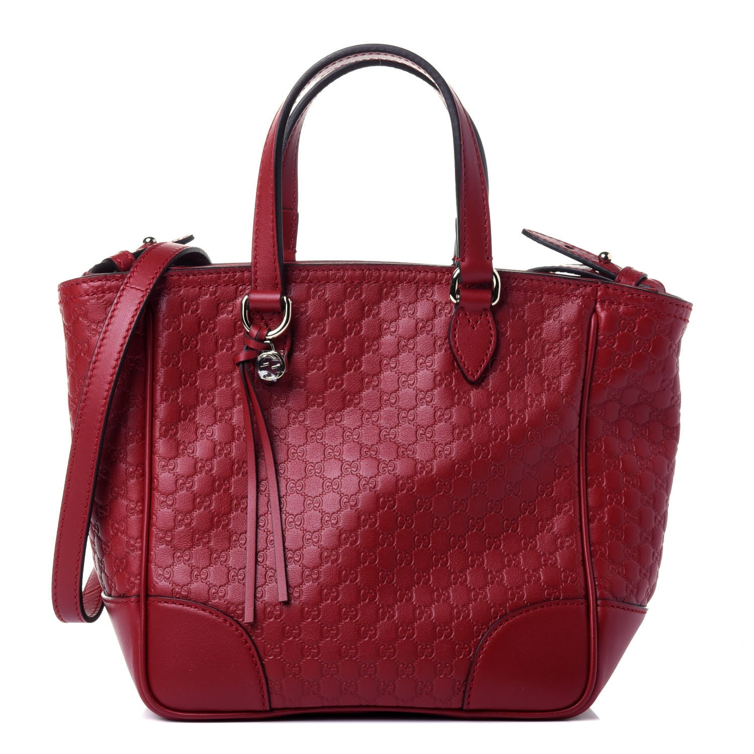 Gucci Microguccissima Small Bree Tote Red 1 of 12