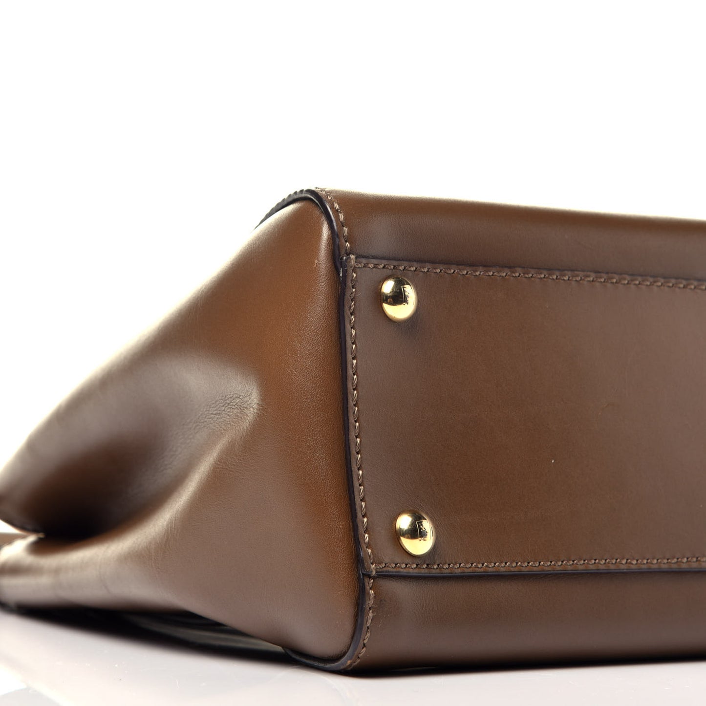 Vitello Morgan Fabric Jacquard Pequin Medium Peekaboo Iconic Satchel Foresta Tobacco Black