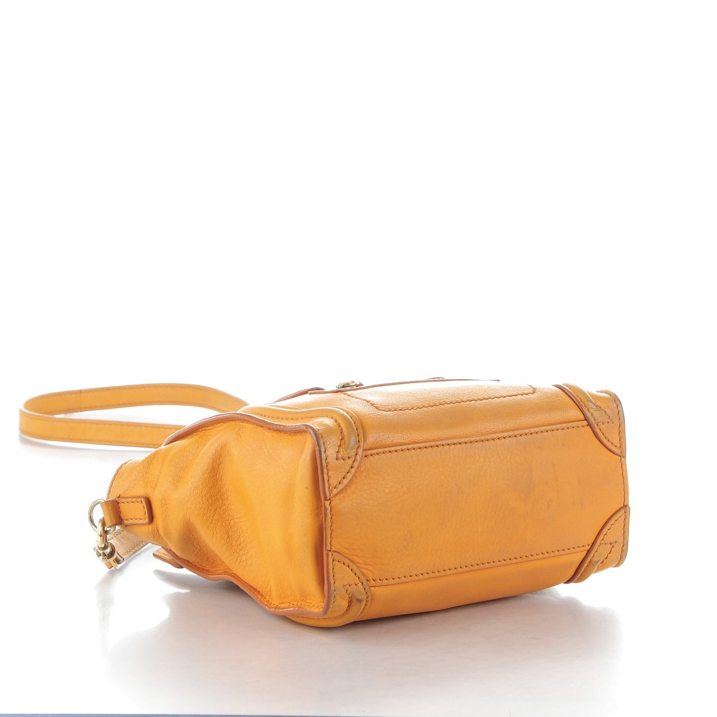 Smooth Calfskin Nano Luggage Dark Yellow