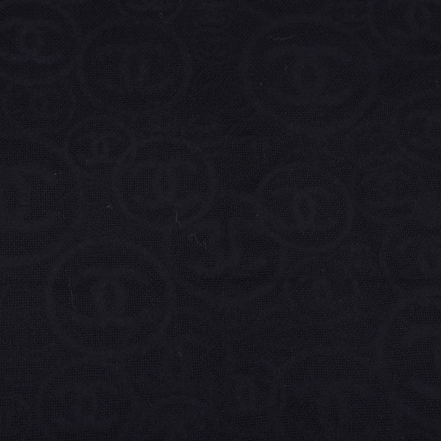 Chanel Cashmere CC Logo Scarf Black 3 of 5