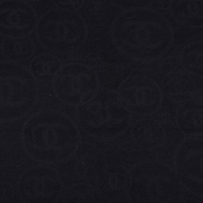 Chanel Cashmere CC Logo Scarf Black 3 of 5
