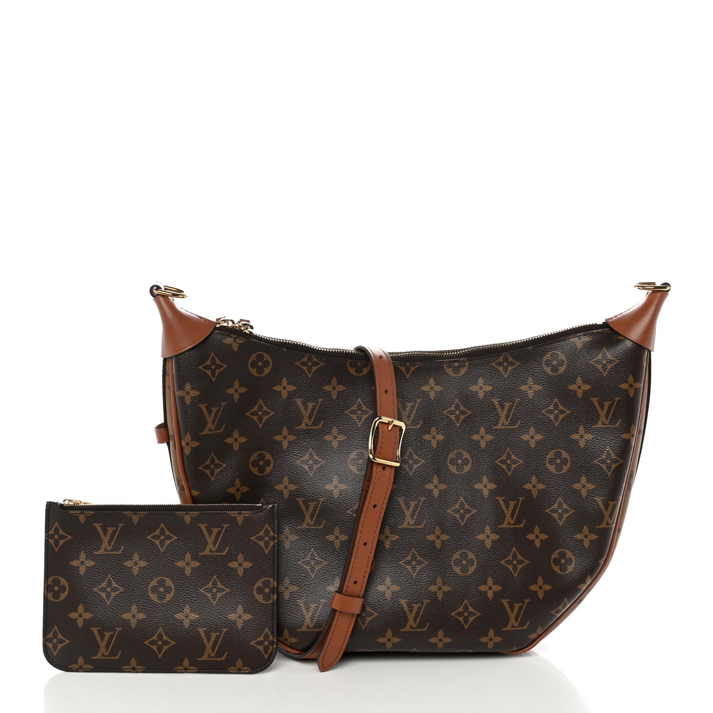 Reverse Monogram Loop Hobo