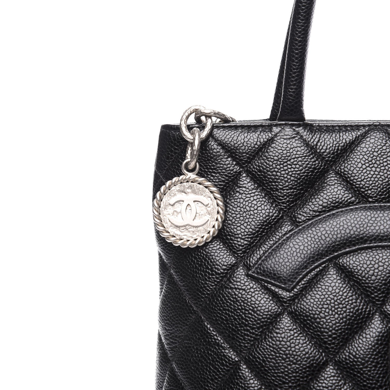 Chanel Caviar Quilted Medallion Tote Black 10 of 10