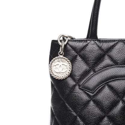 Chanel Caviar Quilted Medallion Tote Black 10 of 10