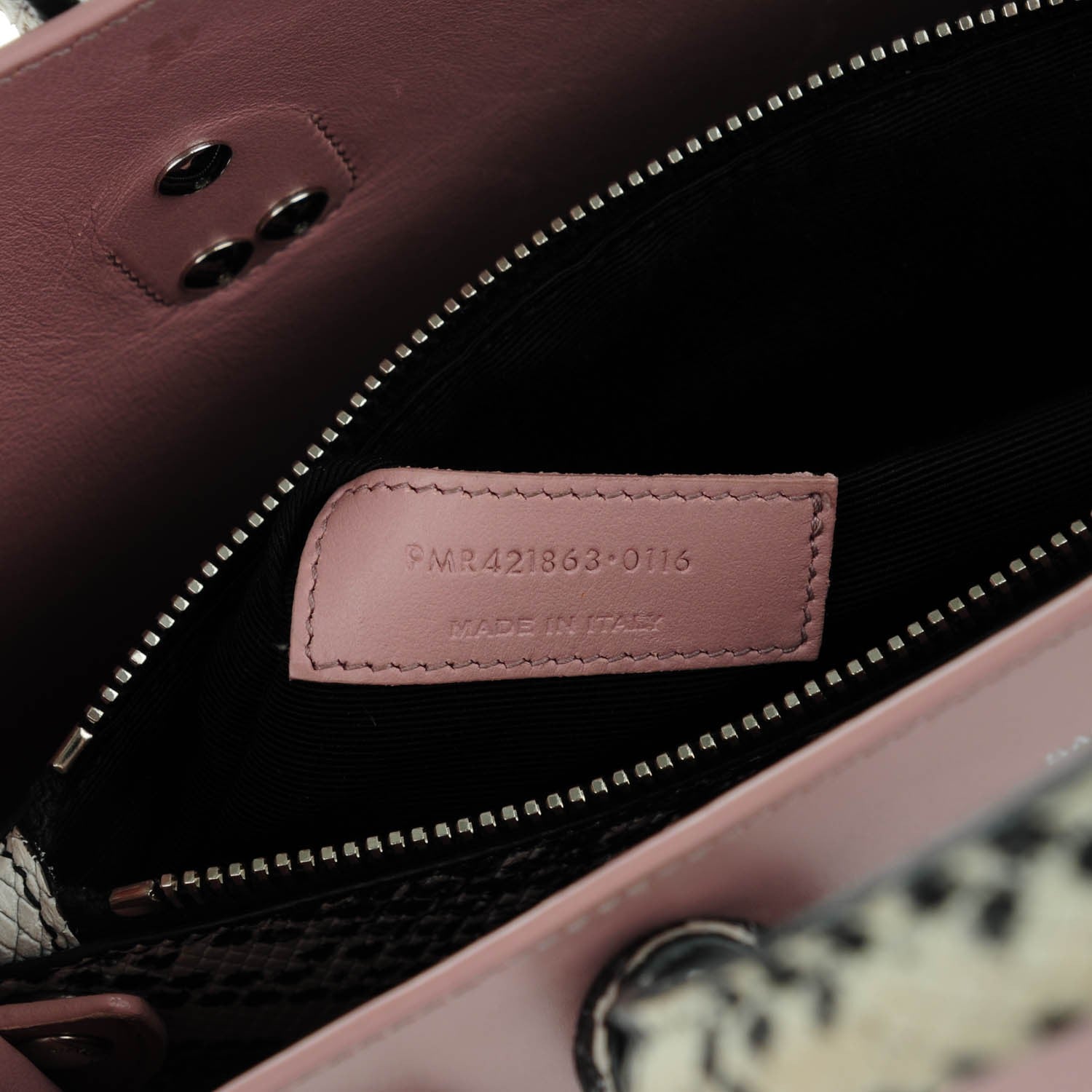 Saint Laurent Calfskin Embossed Python Baby Sac De Jour Powder Pink 7 of 7