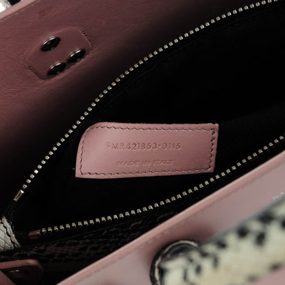 Saint Laurent Calfskin Embossed Python Baby Sac De Jour Powder Pink 7 of 7