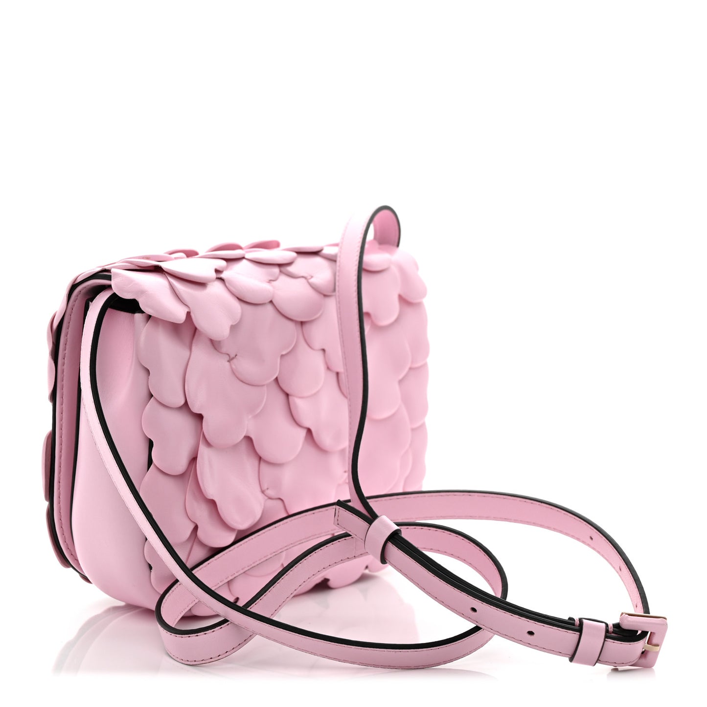 Nappa Atelier 03 Rose Edition Small Flap Crossbody Bag Pink Borealis