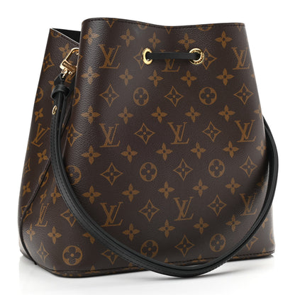 Louis Vuitton Monogram Neonoe MM Black 3 of 9