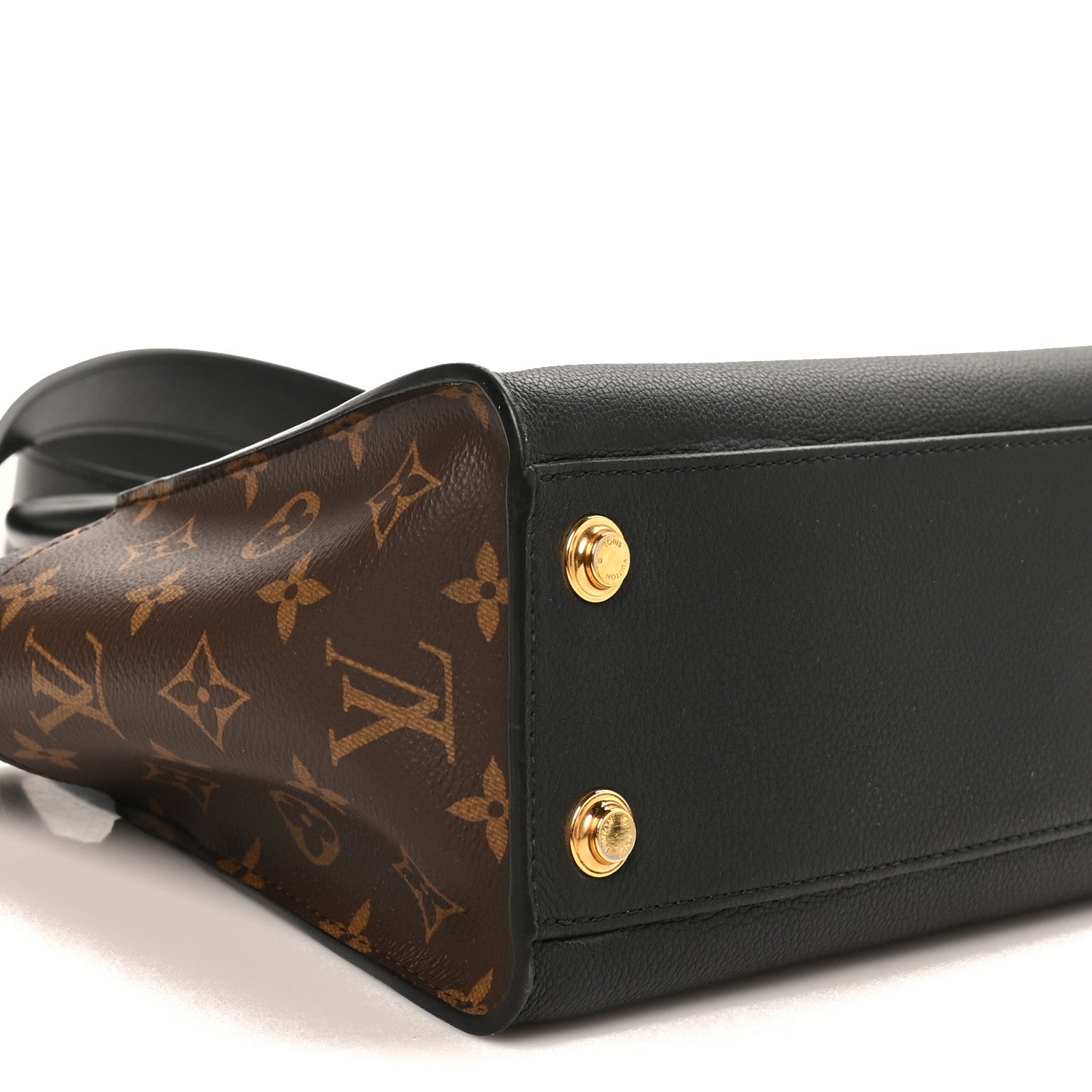 Louis Vuitton Calfskin Monogram On My Side PM Black 8 of 9
