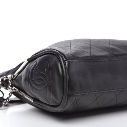 Chanel Lambskin Stitched Medium Ultimate Soft Tote Black 6 of 9