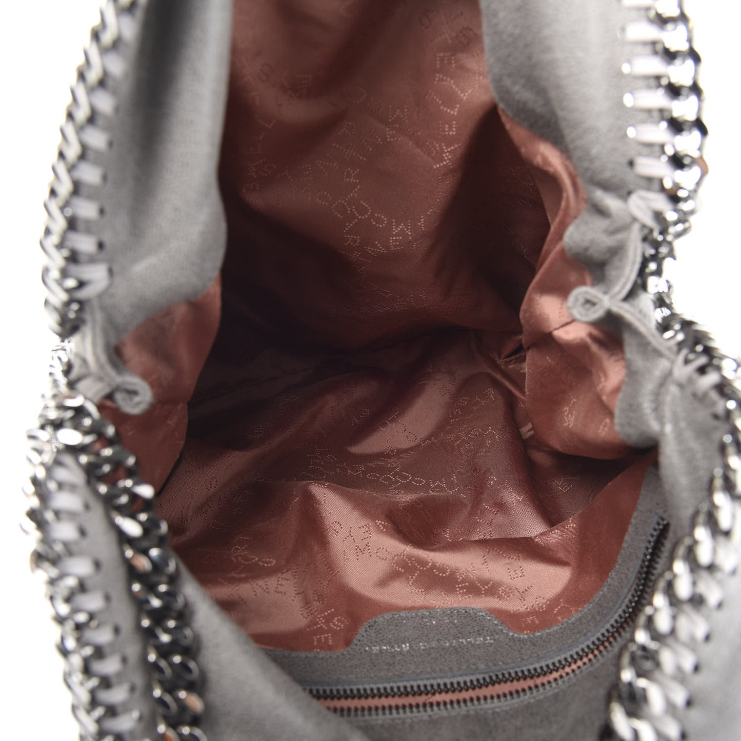 Shaggy Deer Falabella Fold Over Tote Grey