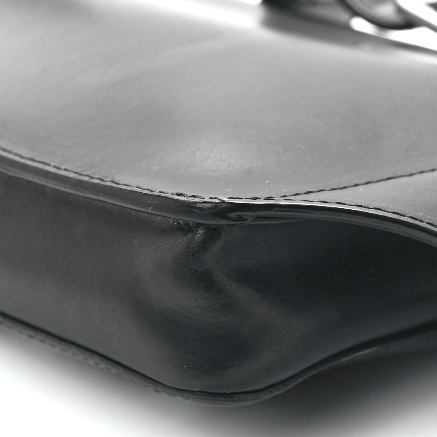 Calfskin VLTN Belt Bag Black White