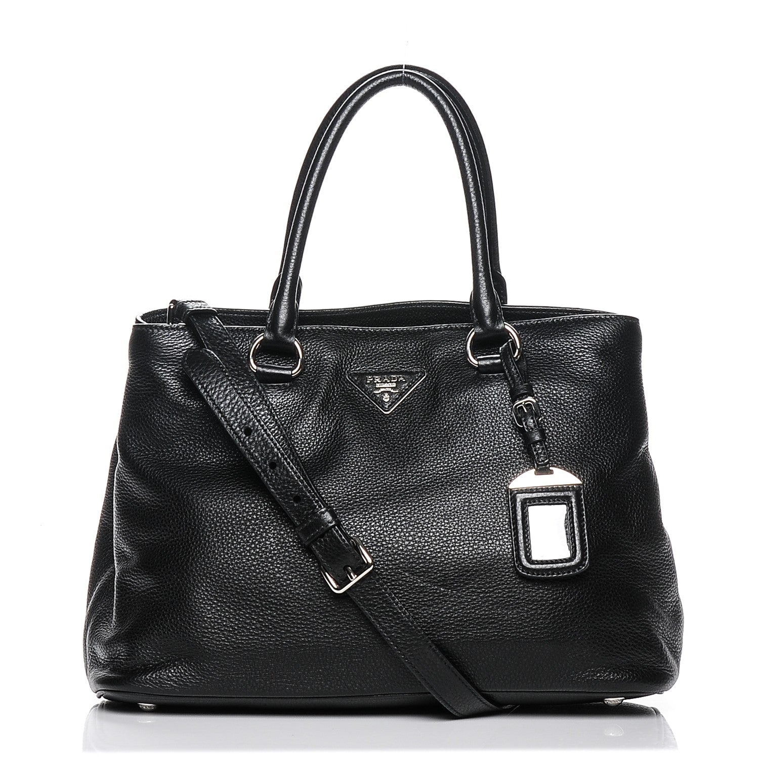 Prada Vitello Daino Tote Nero Black 1 of 5