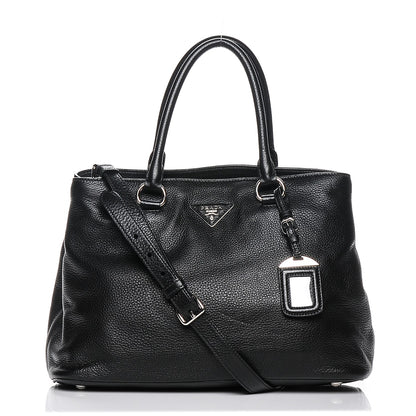 Prada Vitello Daino Tote Nero Black 1 of 5