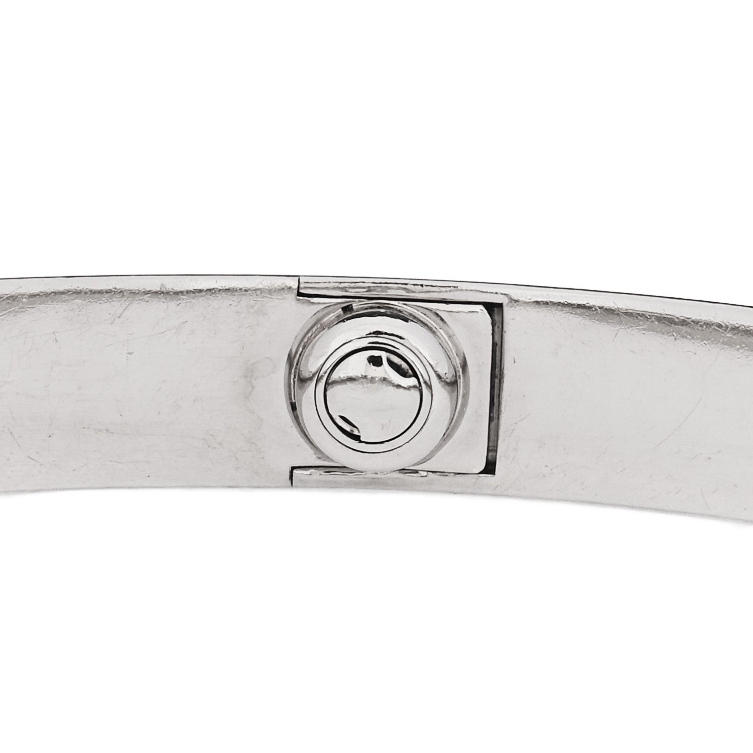 Cartier 18K White Gold LOVE Bracelet 17 8 of 9