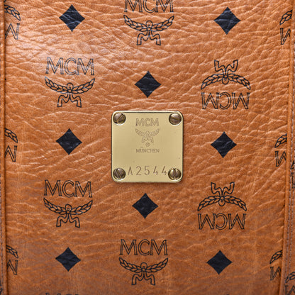 MCM Visetos Bowler Bag Cognac 9 of 10