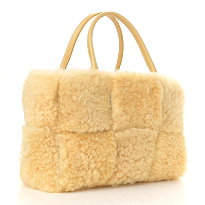 Bottega Veneta Shearling Small Intrecciato Arco Tote Teddy 3 of 10
