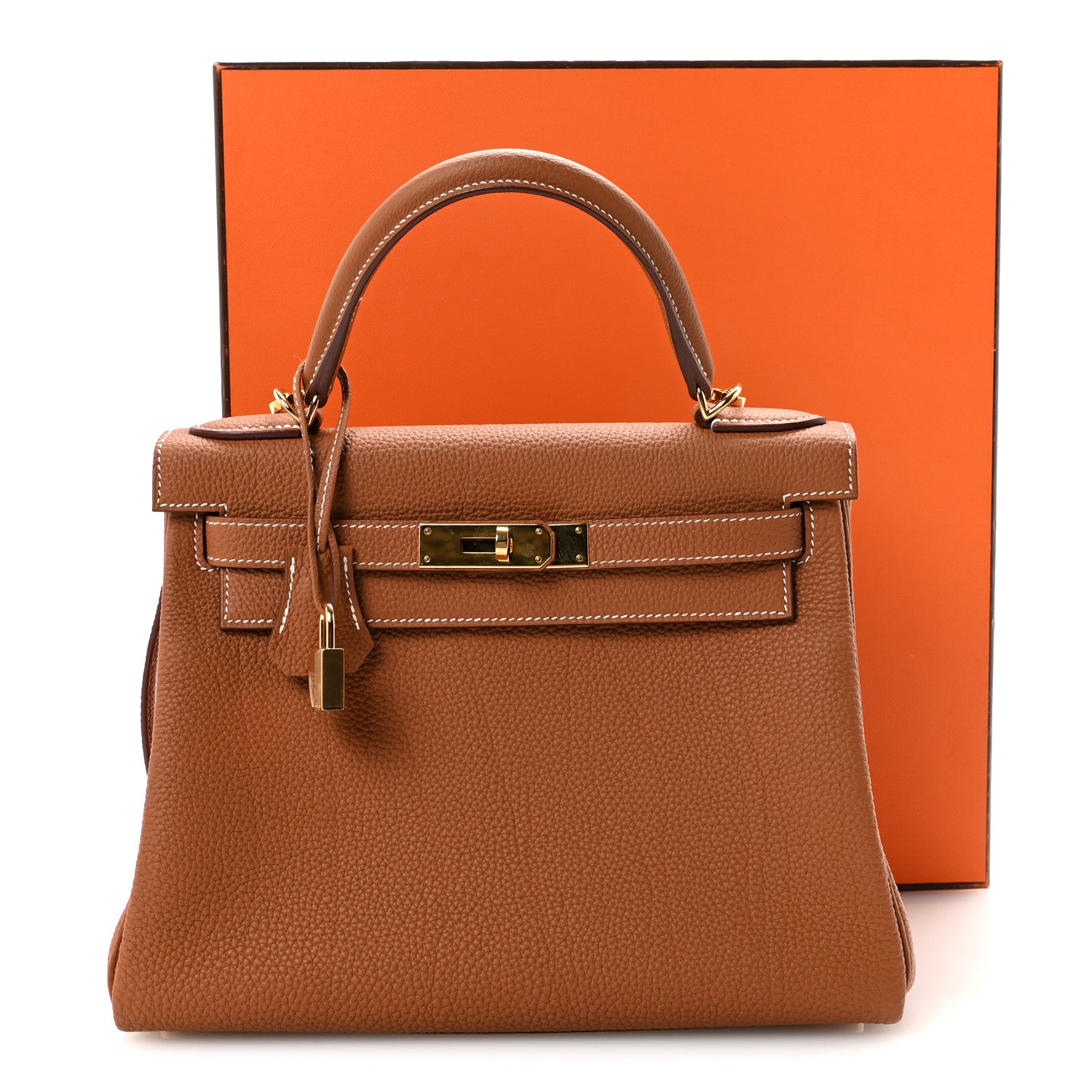 Hermes Togo Kelly Retourne 28 Gold 10 of 10