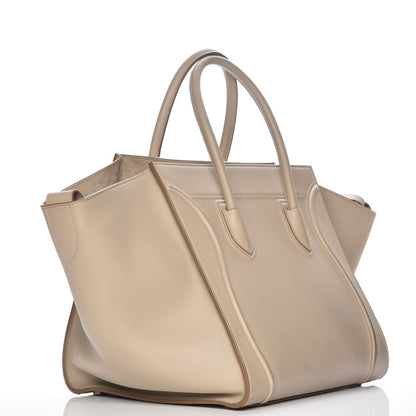 Celine Supple Calfskin Medium Phantom Luggage Beige 3 of 8