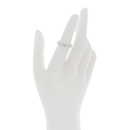 Tiffany Platinum Diamond Elsa Peretti Band Ring 50 5.5 2 of 4