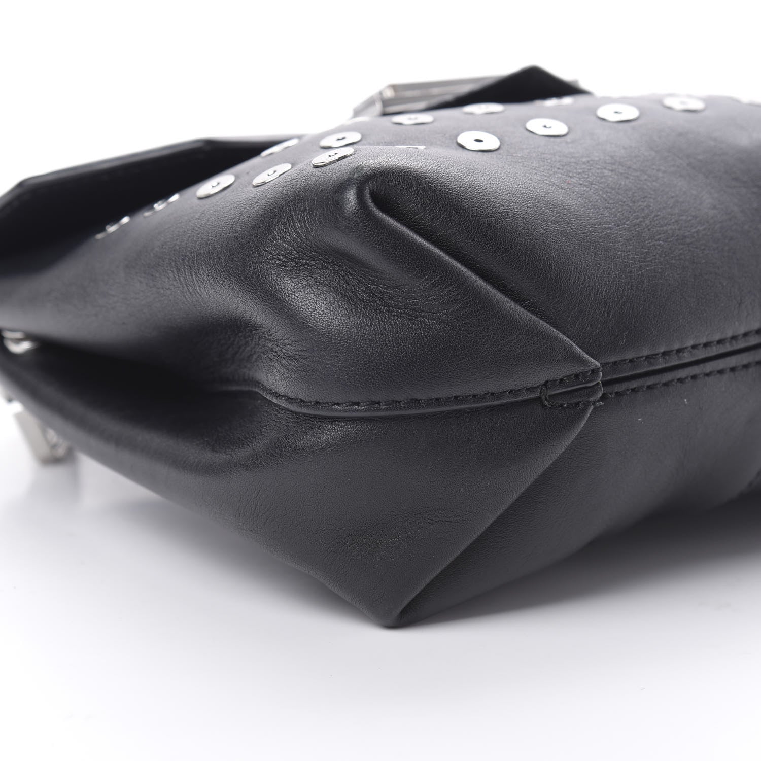 Alexander Wang Lambskin Small Eyelets Marion Tote Black Silver Hardware 9 of 16