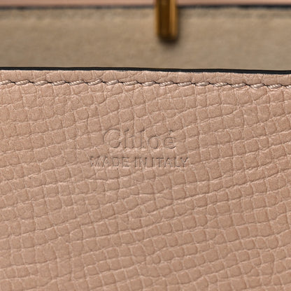 Chloe Grained Calfskin Lambskin Mini Bi-Color Drew Shoulder Bag Powder Beige Caramel 6 of 14