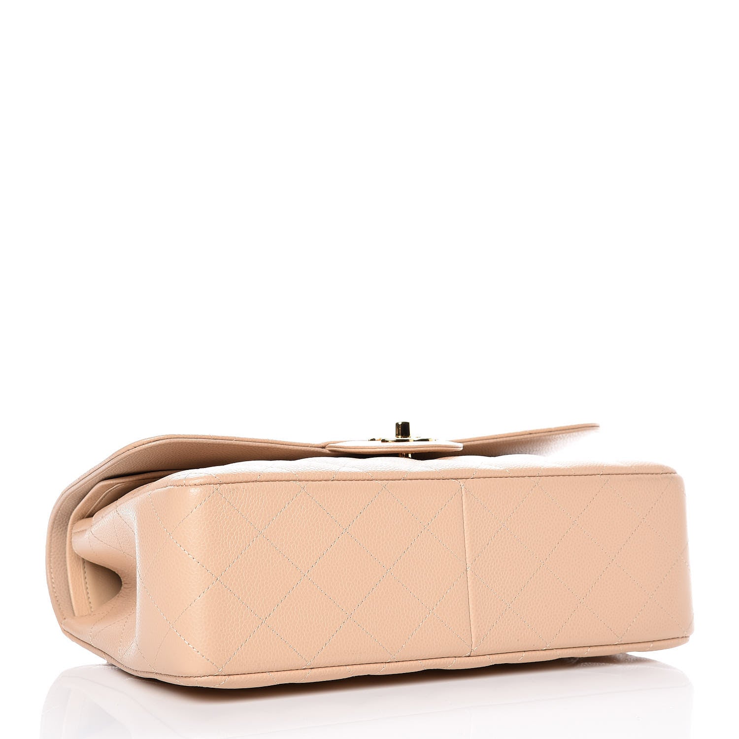 Chanel Caviar Quilted Jumbo Double Flap Beige Clair 4 of 12