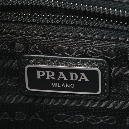 Prada Tessuto Nylon Saffiano Wristlet Black 6 of 10