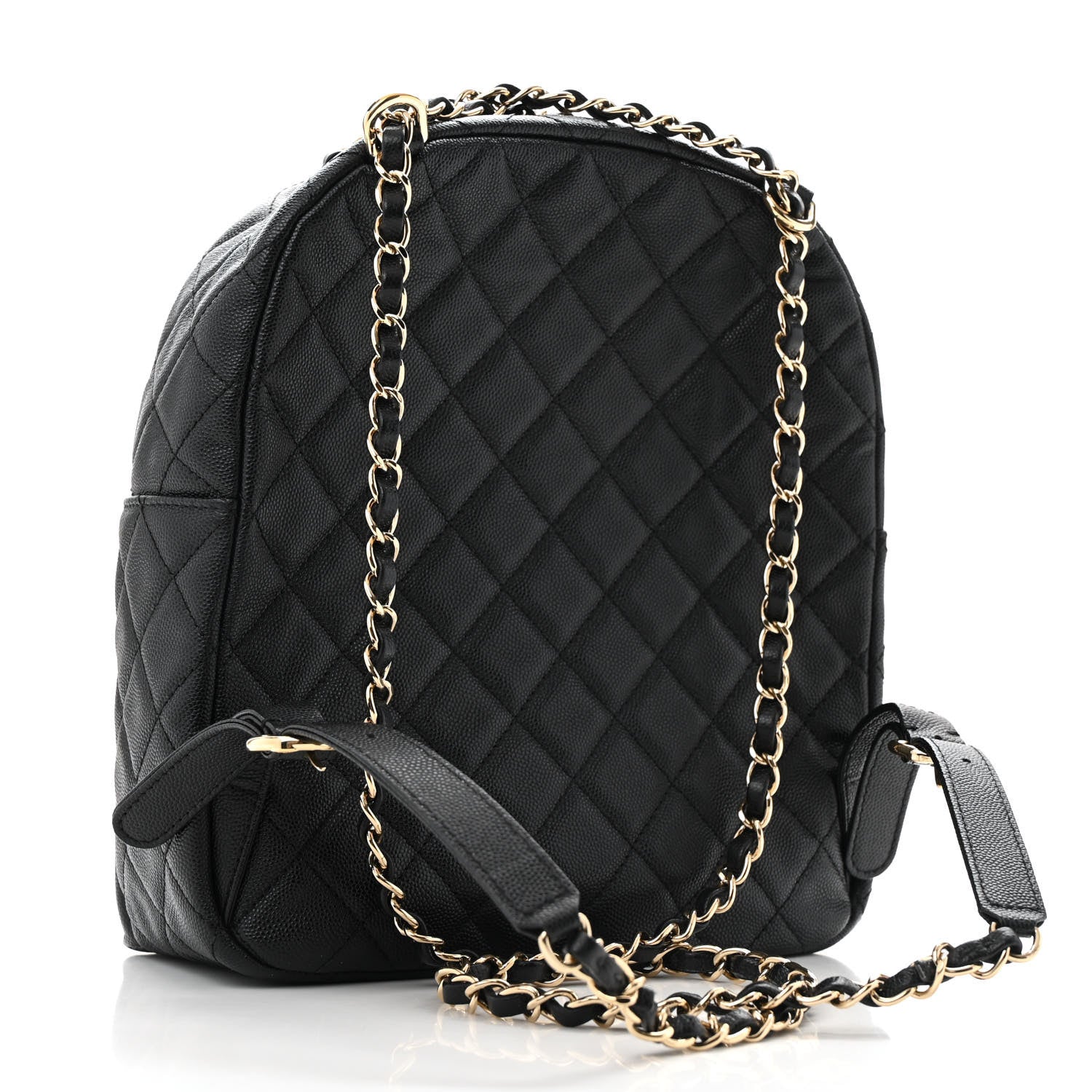 Chanel Caviar Quilted Medium Zip Around Backpack Black 3 of 14