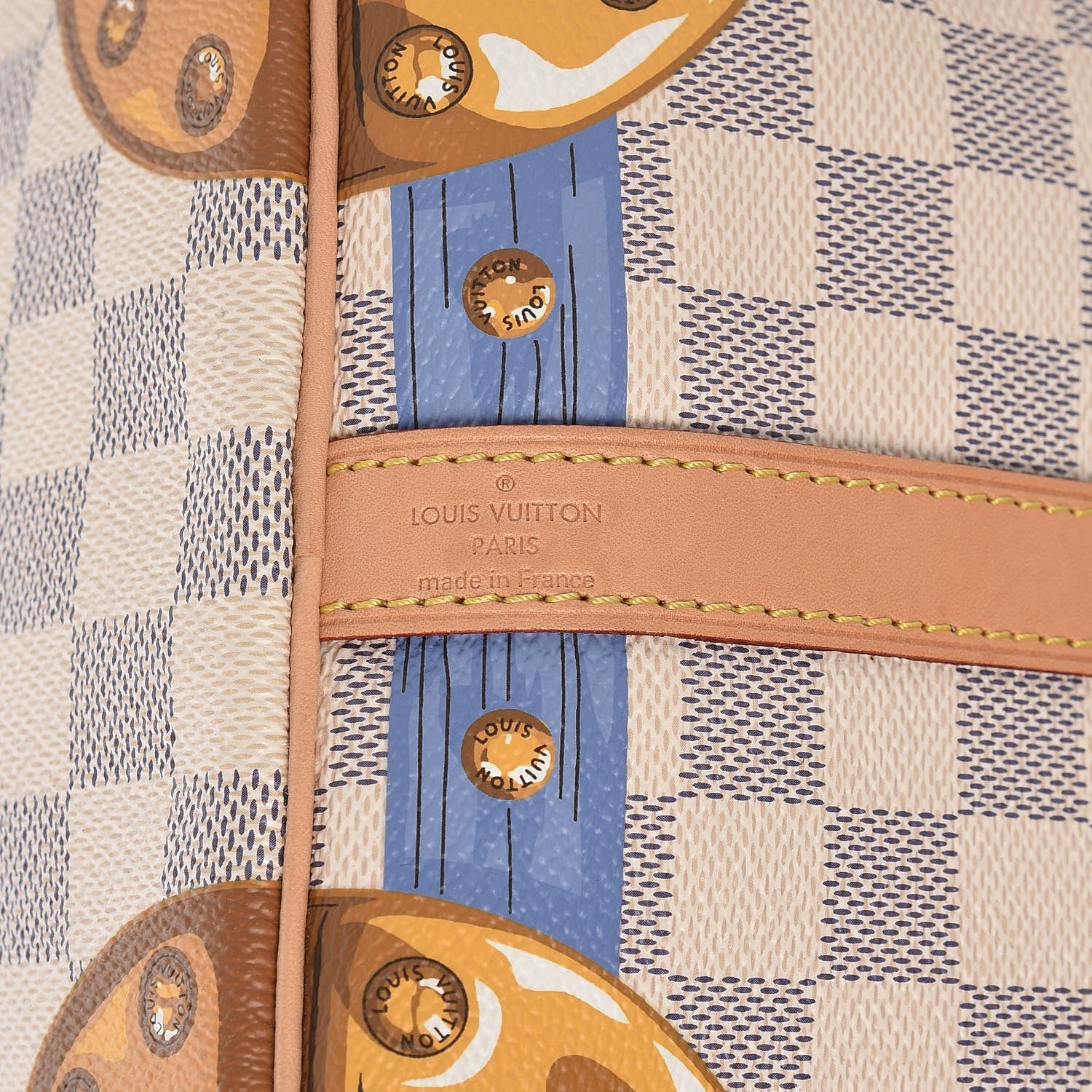 Louis Vuitton Damier Azur Summer Trunks Speedy Bandouliere 30 7 of 7