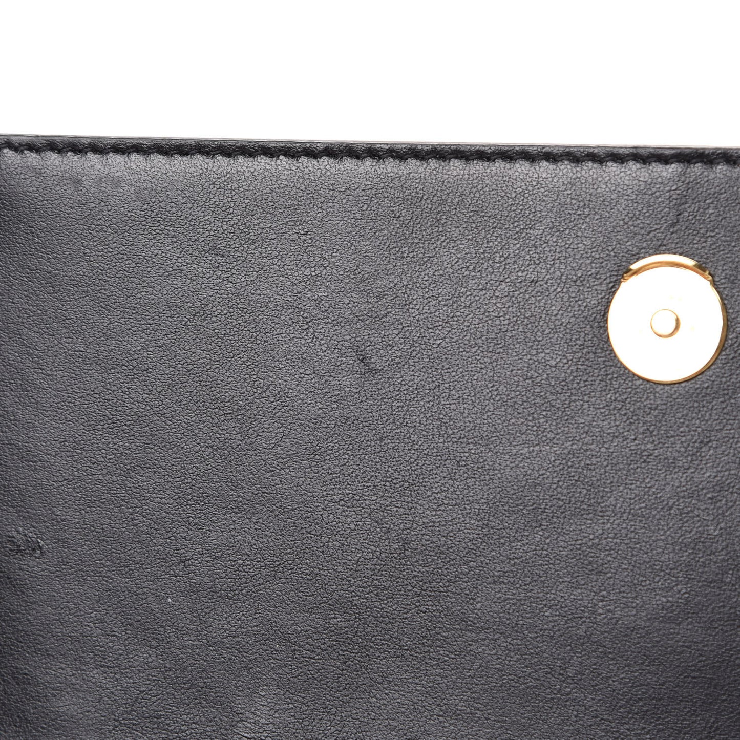 Calfskin Crocodile Embossed Kate Monogram Tassel Chain Wallet Black
