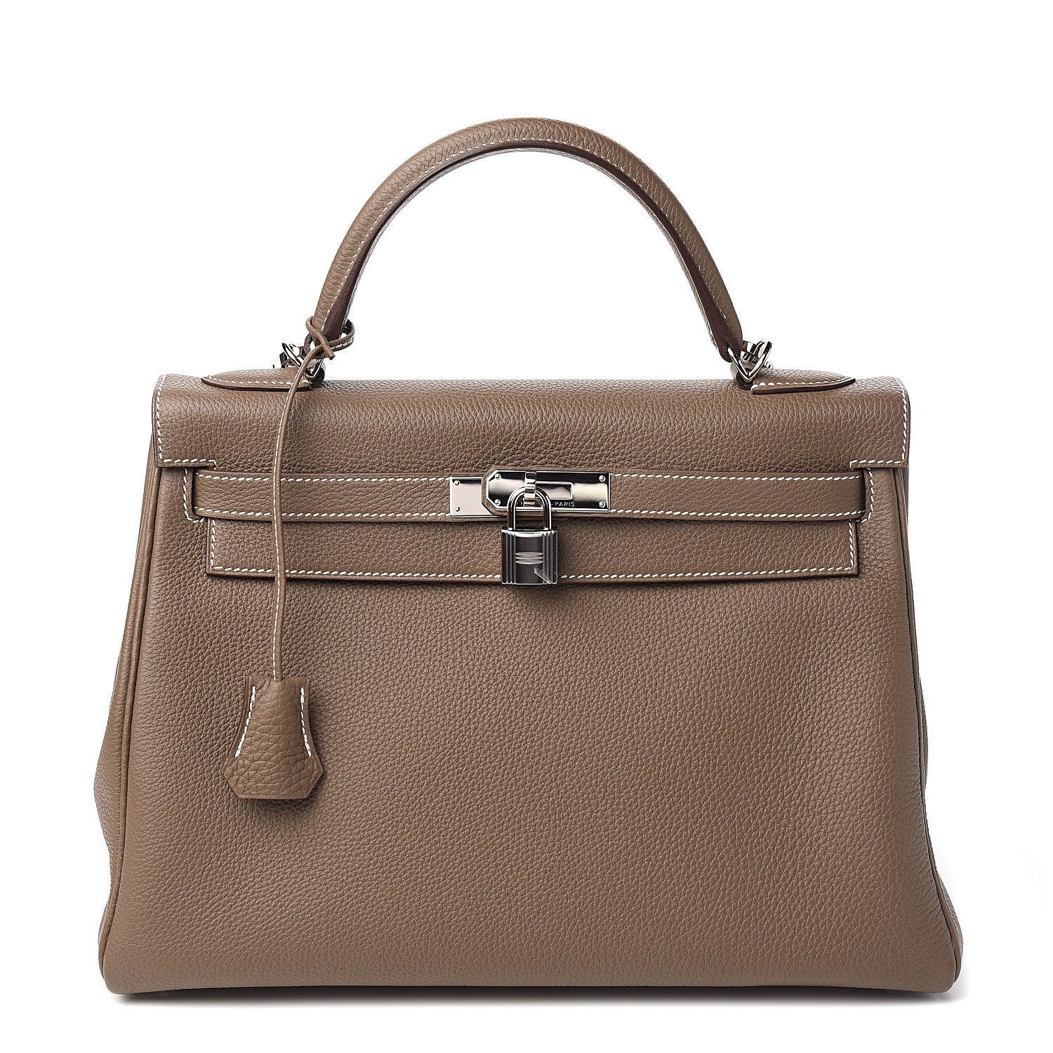 Hermes Togo Kelly Retourne 32 Etoupe 1 of 10