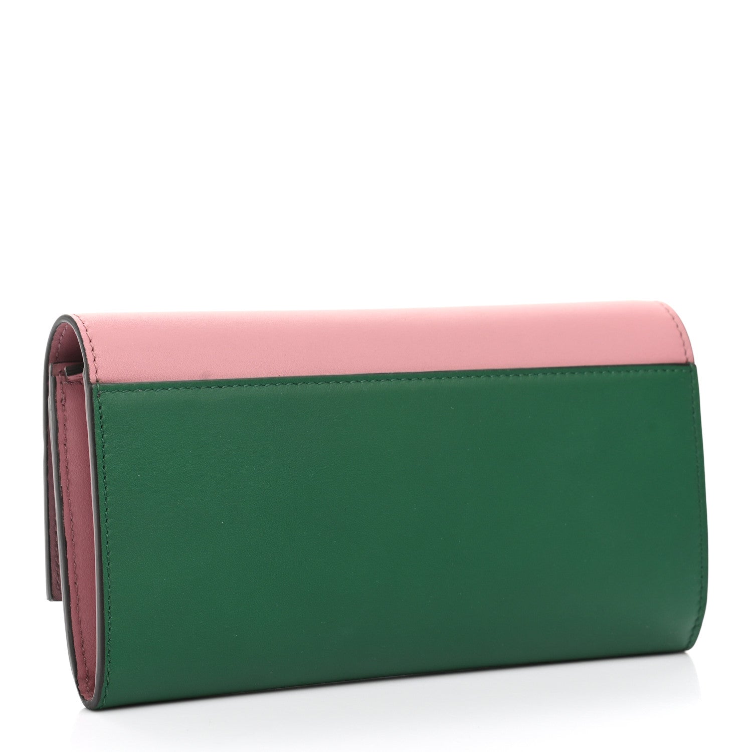 Gucci Moon Calfskin Continental Wallet Pink Green 3 of 8