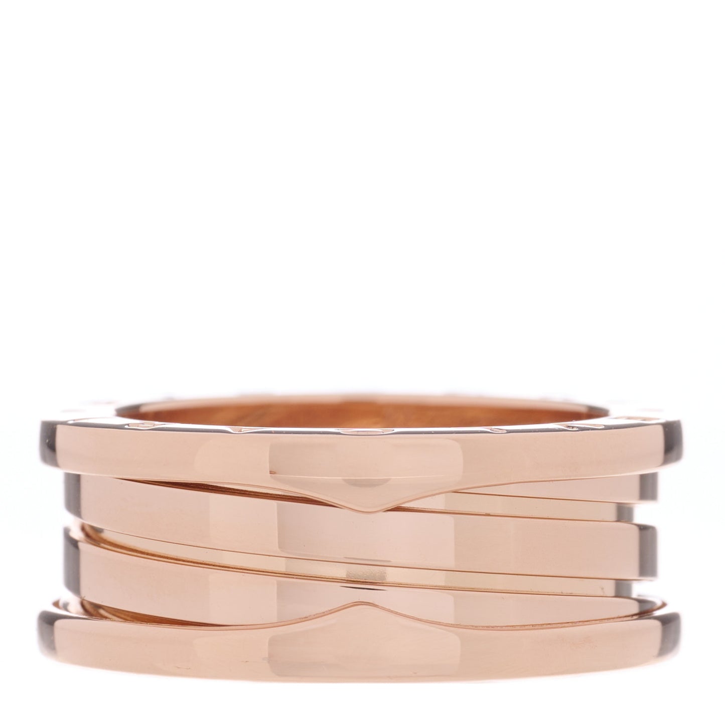 18K Rose Gold B.Zero1 Three-Band Ring 57 8