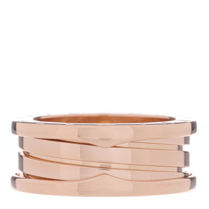 Bulgari 18K Rose Gold B.Zero1 Three-Band Ring 57 8 1 of 5