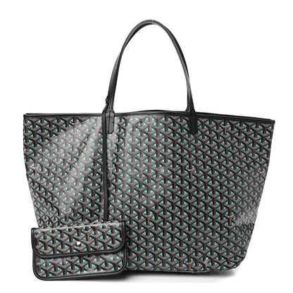 Goyard Goyardine Saint Louis Claire Voie GM Black Blue 1 of 11