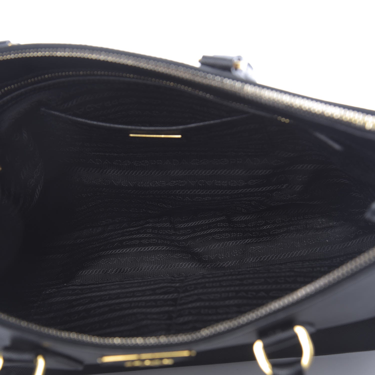 Prada Saffiano Large Galleria Double Zip Tote Black 5 of 14