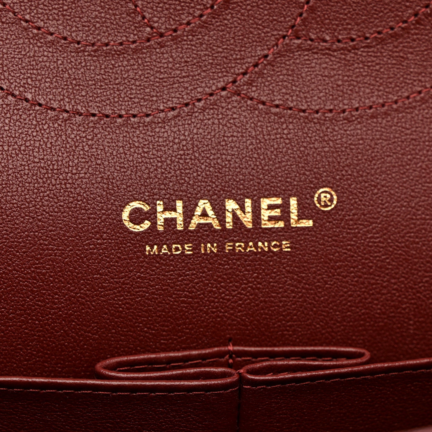 Chanel Caviar Quilted Jumbo Double Flap Burgundy 11 of 25