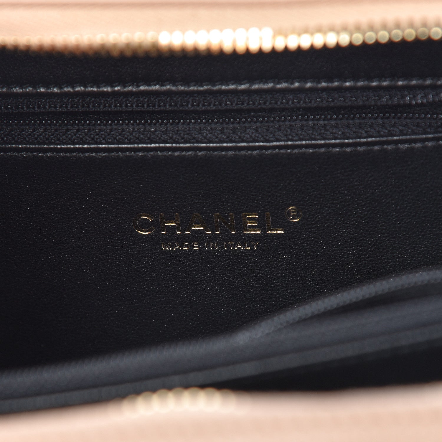 Chanel Caviar Quilted Medium CC Filigree Vanity Case Beige Black 6 of 11
