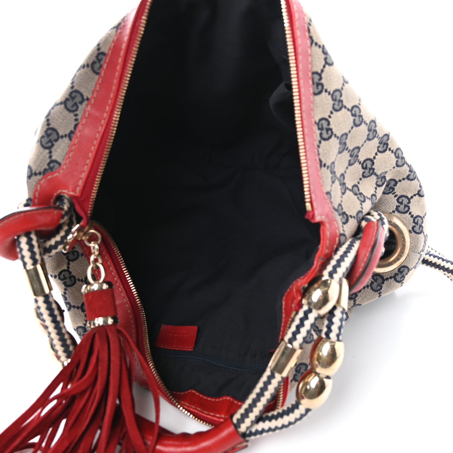 Gucci Monogram Acapulco Medium Hobo Navy 5 of 9