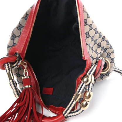 Gucci Monogram Acapulco Medium Hobo Navy 5 of 9