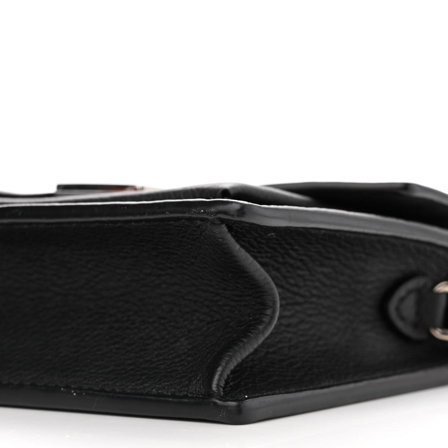 Soft Calfskin Mini My Lockme Chain Pochette Black