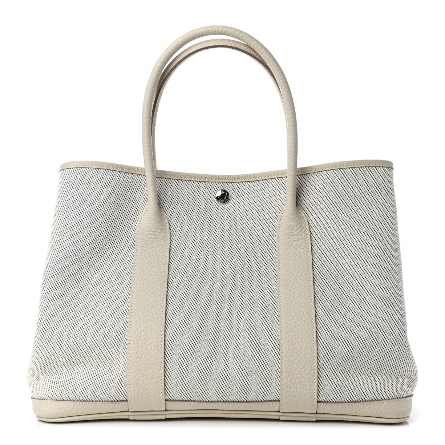 Twill H Negonda Garden Party 36 MM Tote Ecru Craie